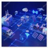Sensori intelligenti installati in un ambiente di lavoro